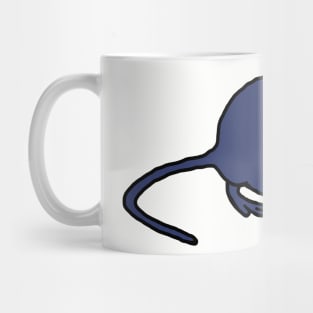 Blue Rat Mug